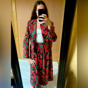 🇺🇸 Vintage Selections by Manor House Floral Skirt Set